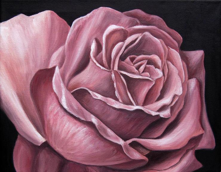 Rose Ölbild Malerei Gemälde Kunst von Janny Cierpka