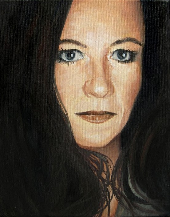 Freundin, Portrait, Ölmalerei Gemälde Painting