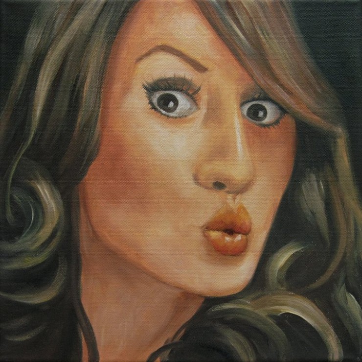 Lucy Portrait Kunst Ölmalerei Gemälde Painting