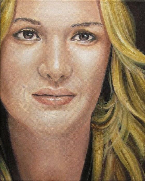 Kate Winslet Portrait Kunst Malerei Ölgemälde Painting