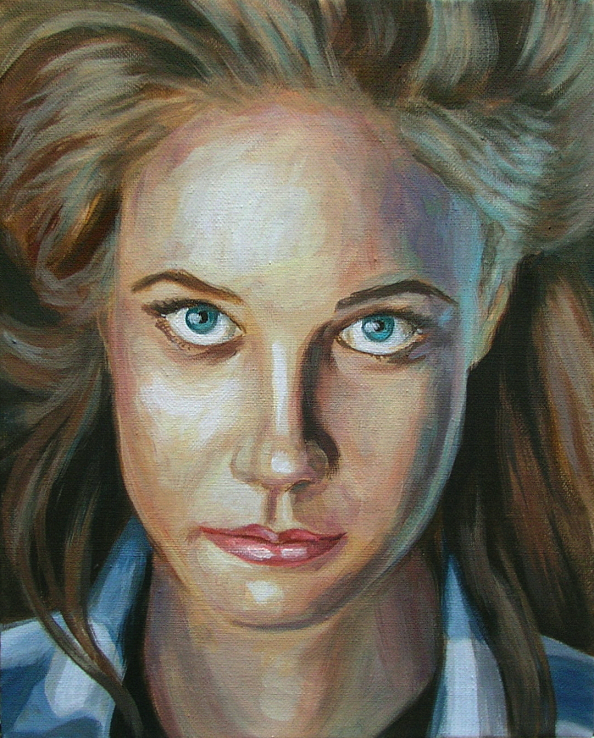 nicole, Portrait Malerei Acrylmalerei Painting