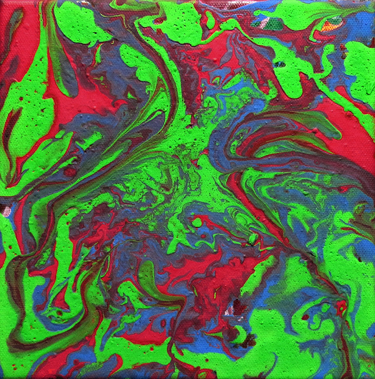 Color5 Fluidpainting abstrakt, Gemälde