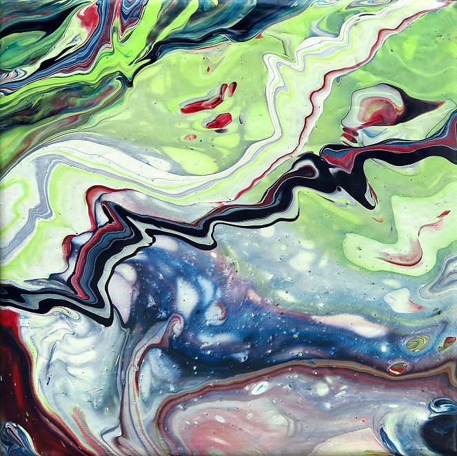 Fluid painting Malerei Gemälde abstrakt