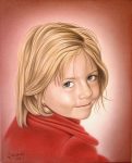 Airbrush Portrait Gemälde Julia
