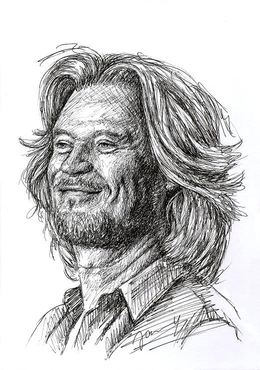 Daryl Hall Fanart Zeichnung Scribble Portrait