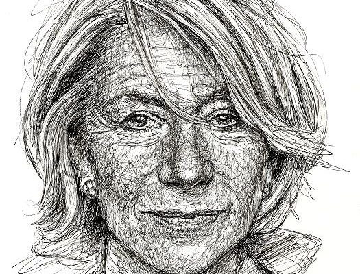 Helen Mirren Portrait Scribble Art Zeichnung