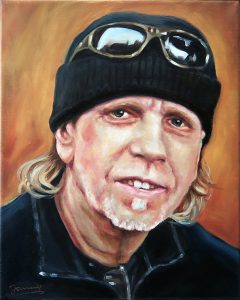 Daryl Hall T-Bone Portrait Oil Painting