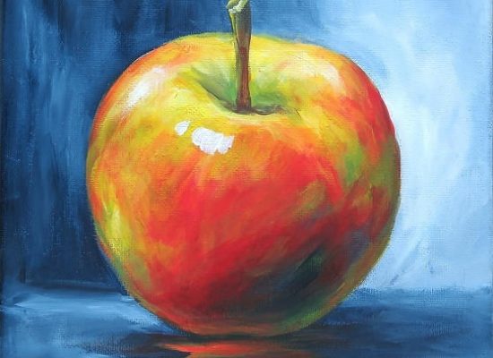 Apfel Bild Malerei moderne Kunst