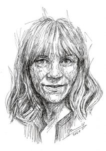 Janny Cierpka scribble art Portrait