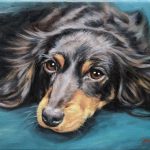 Hund Painting Portrait Gemälde Maxi
