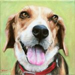 Hund Painting Portrait Gemälde Paulo
