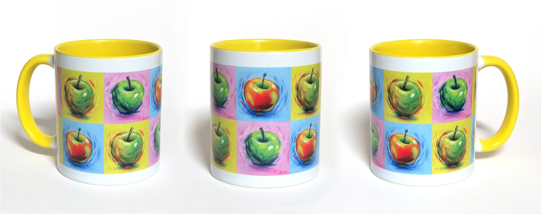 Tasse Apfel Kunstaufdruck