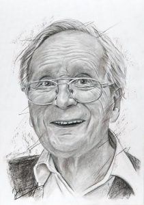 Portrait Zeichnung Kohlezeichnung