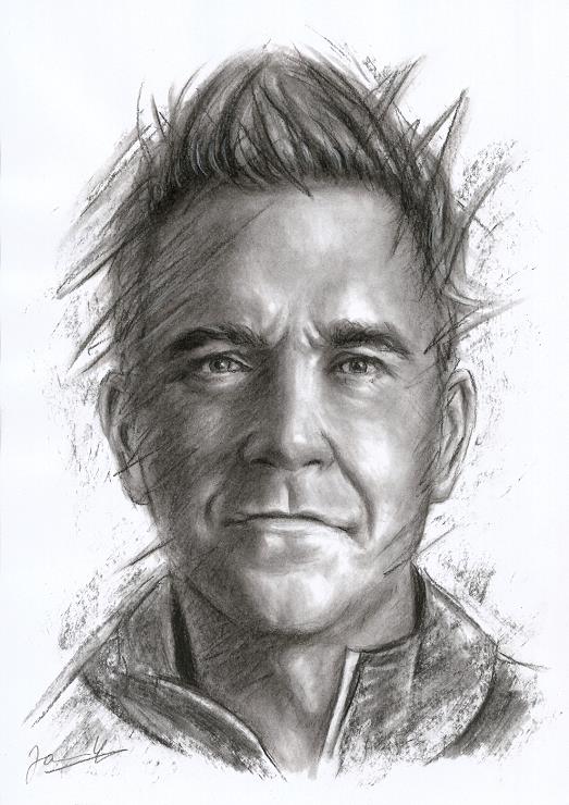 Portrait Kohlezeichnung