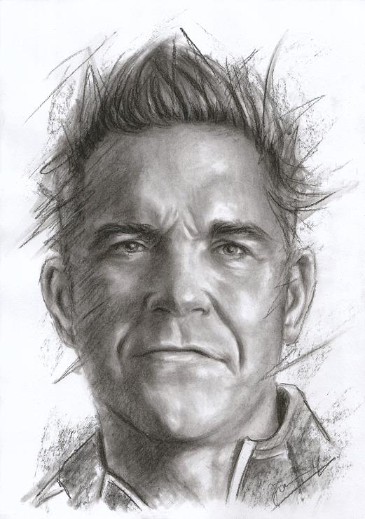 Portrait Kohlezeichnung