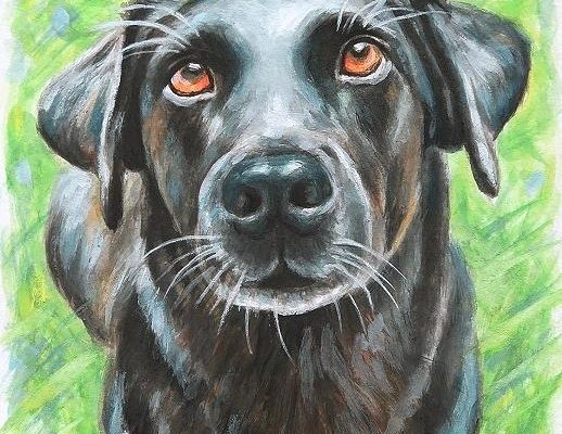 Hund Labrador Gemälde Kunst
